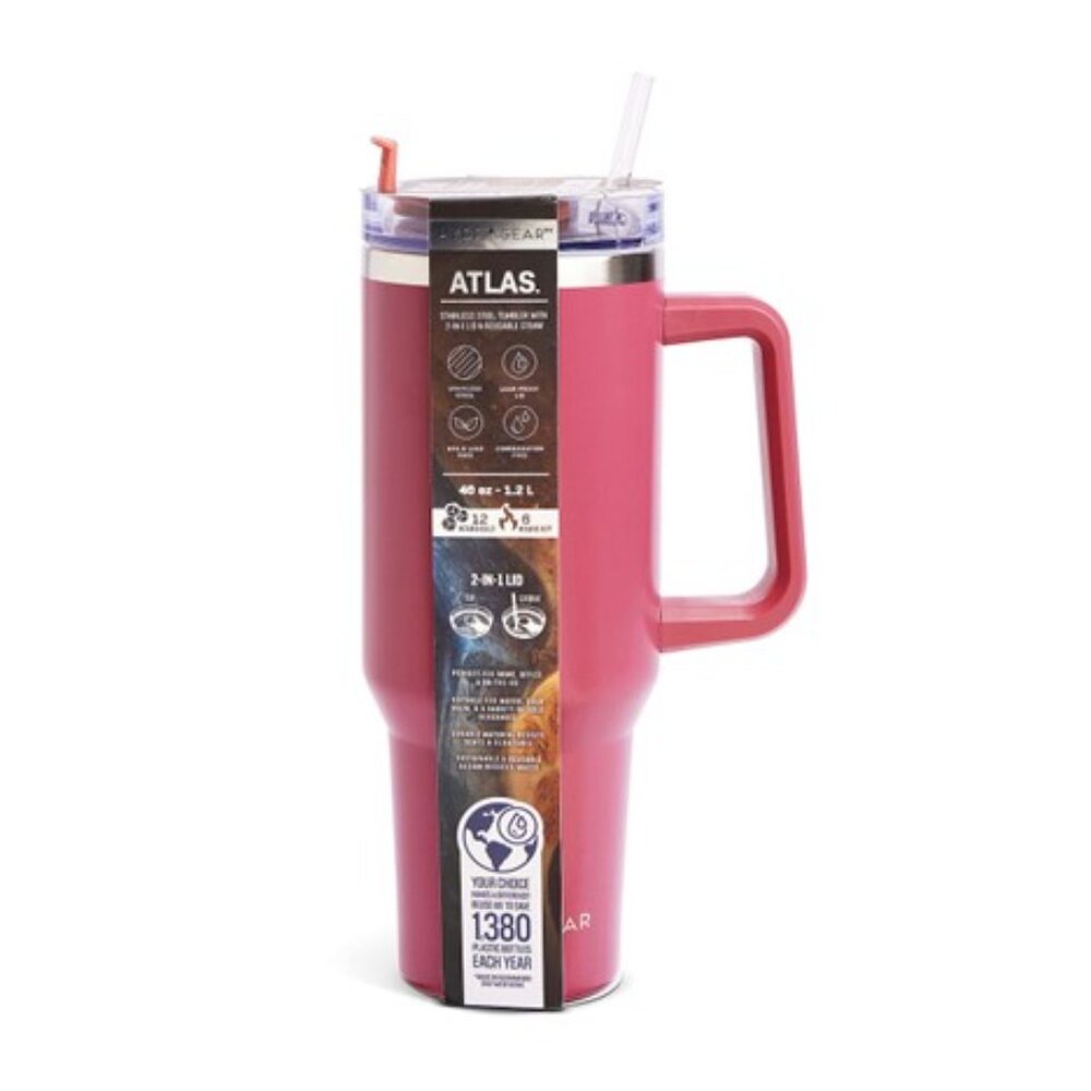 NEW [Atlas] Hydragear Powder 40oz. Water Bottle Drink Tumbler, Dishwasher Safe! - Picture 6 of 11